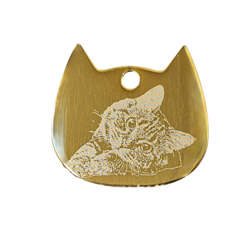 Memorial Photo Engraved Cat Keyrings
