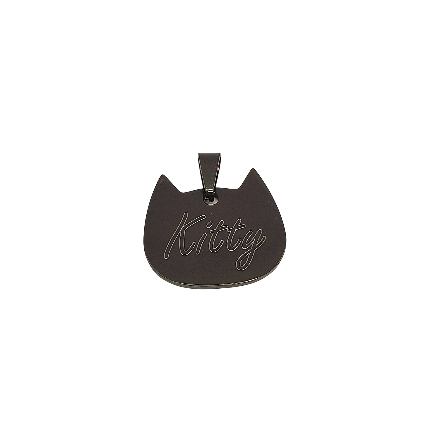 Cat Head Tags Stainless Steel