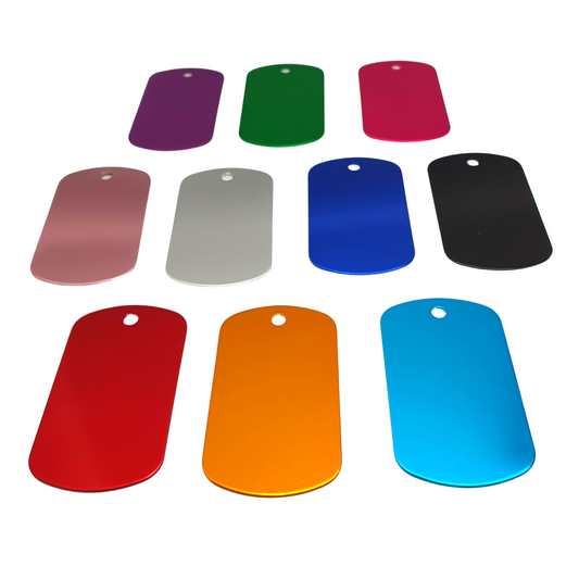 Military Style Dog Tags Aluminium