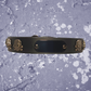 Leather Collar with Gun Metal Skulls