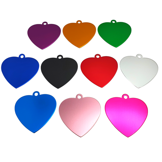 Heart Tags Aluminium