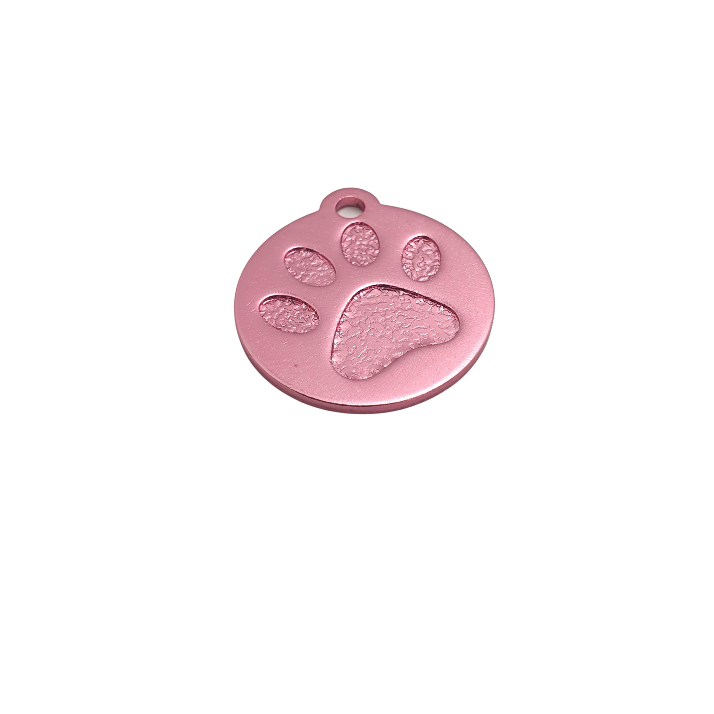 Round Paw Tags Aluminium