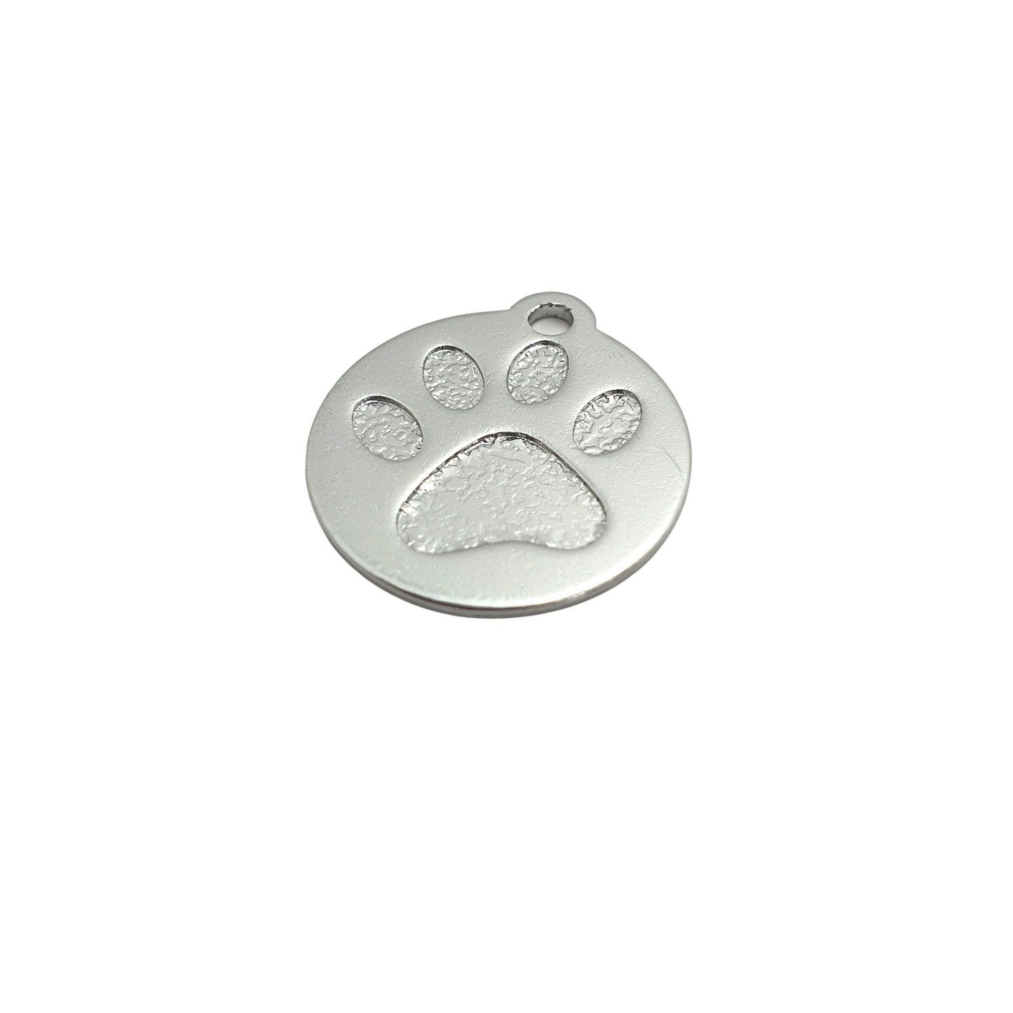 Round Paw Tags Aluminium