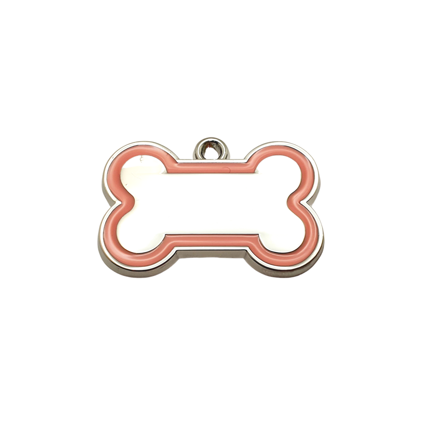 Bone Colour Outline Tags Stainless Steel