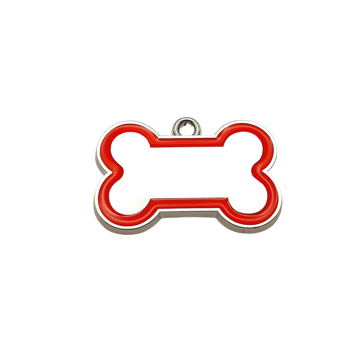 Bone Colour Outline Tags Stainless Steel