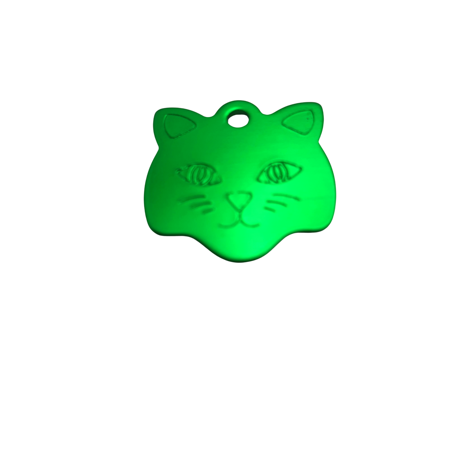 Cat Face Tags Aluminium