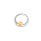 Round Bling Coloured Paw Tags Stainless Steel