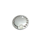 Round Bling Coloured Paw Tags Stainless Steel