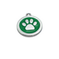 Paw Round Coloured Tags Stainless Steel